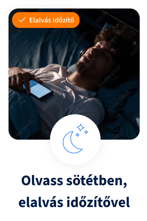 Olvass sötétben, elalvás időzítővel